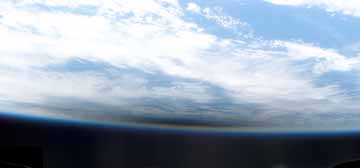 moon shadow on the earth during an solar eclipse